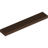 Lego destička 1x6 hladká, hnědá (4108154, 4129506)